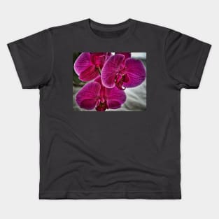 Red Orchid Bloom Kids T-Shirt